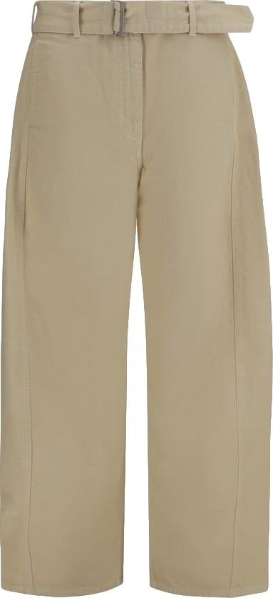 Magda Butrym Beige Cotton Casual Pants