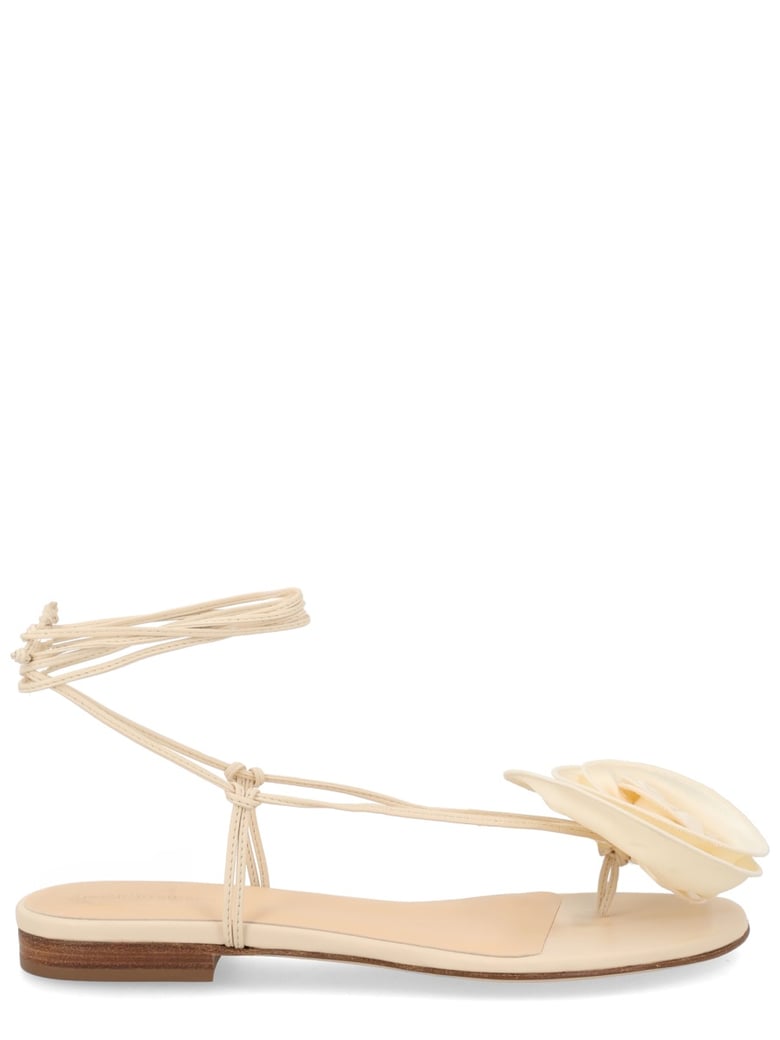 Ankle Wrap Silk Sandals