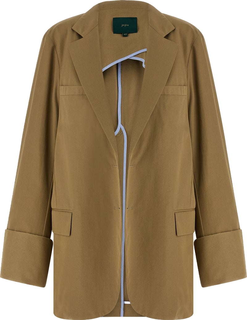 MAISON JEJIA Beige Cotton Blazer
