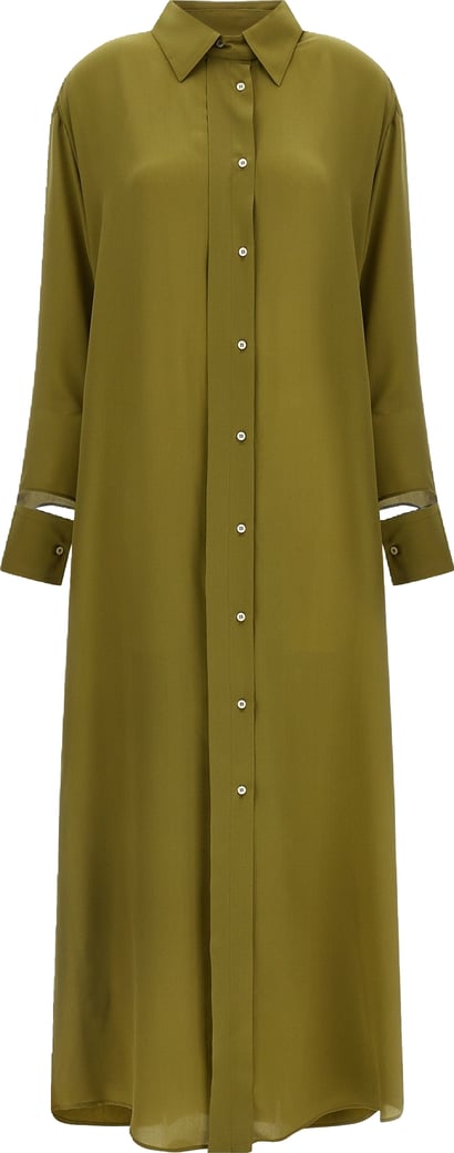 MAISON JEJIA Bicolor Silk Long Dress