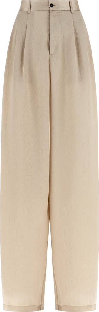 MAISON JEJIA Beige Polyester Casual Pants