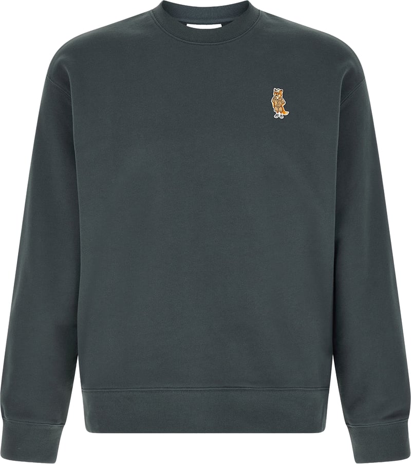 Maison Kitsuné Blue Organic Cotton Sweatshirt