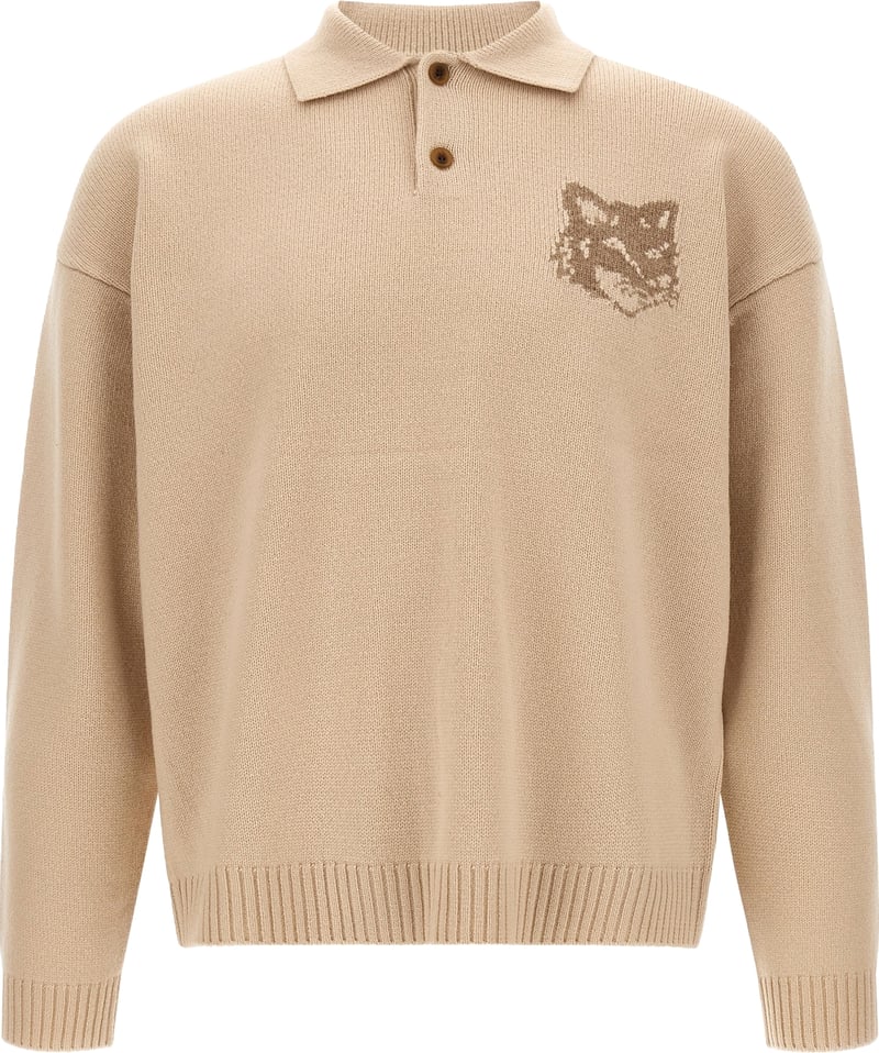 Maison Kitsuné Fox Head Intarsia Sweater