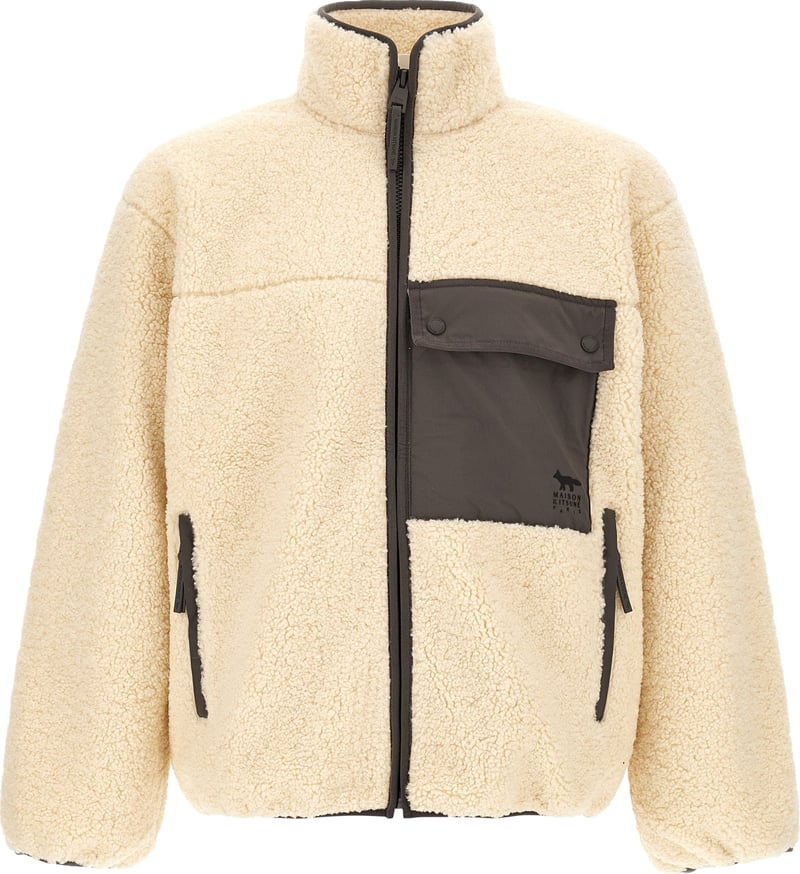 Maison Kitsuné Beige Polyester Full-Length Jacket