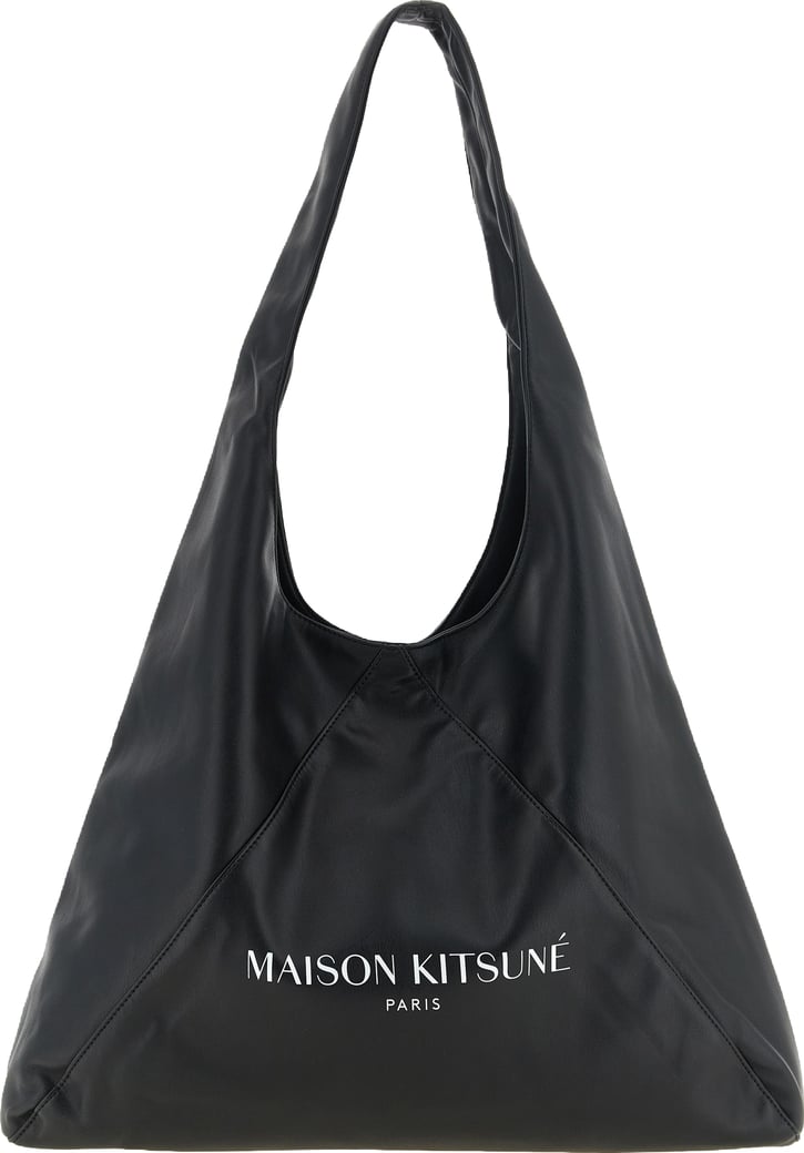 Maison Kitsuné Black Polyethylene Shoulder Bag