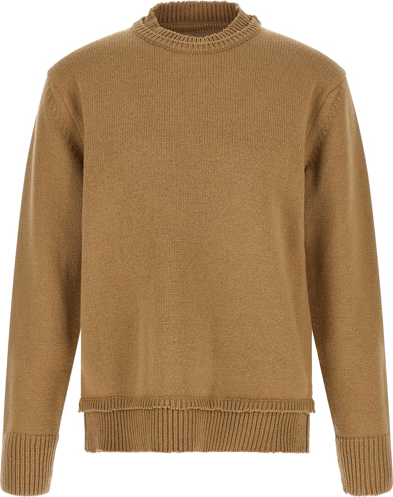Maison Margiela Beige Wool Cardigan