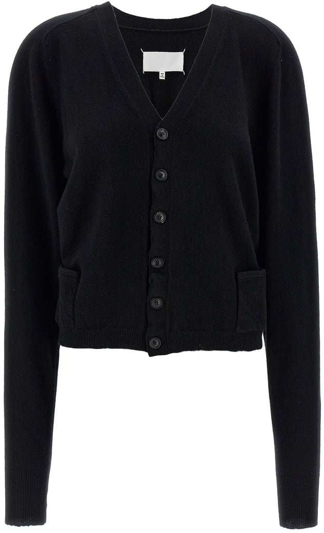 Maison Margiela Black Wool Cardigan