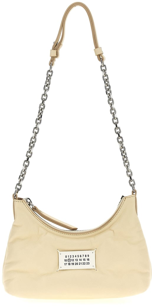 Maison Margiela White Lamb Leather Shoulder Bag