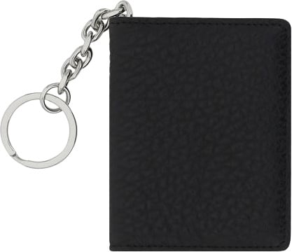 Maison Margiela Black Calf Leather Bos Taurus Keychain