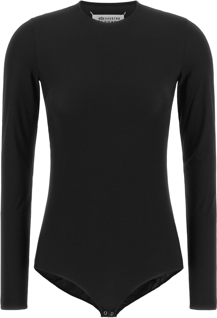 Maison Margiela Black Polyamide Bodysuit