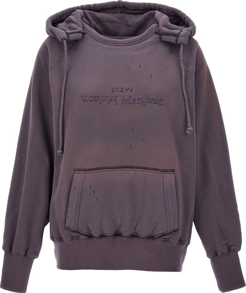 Maison Margiela Purple Cotton Hoodie