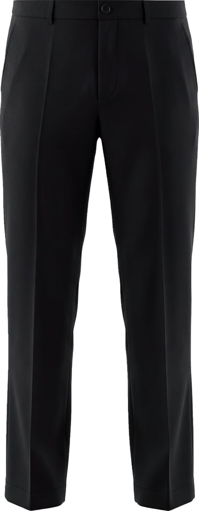 Straight wool pants