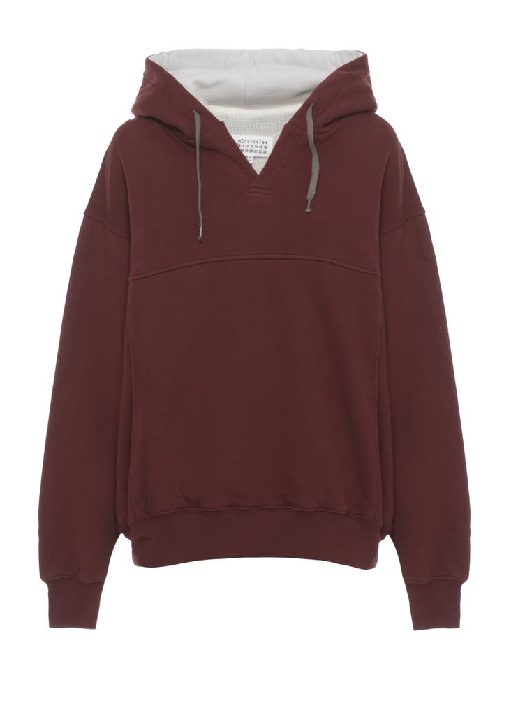 Red Cotton Kangaroo Hoodie