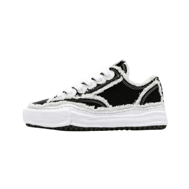 Maison Mihara Yasuhiro Peterson OG Sole Canvas Low Frayed Black