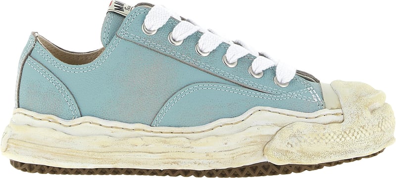 Maison Mihara Yasuhiro Blue Cowhide Low Top Sneakers