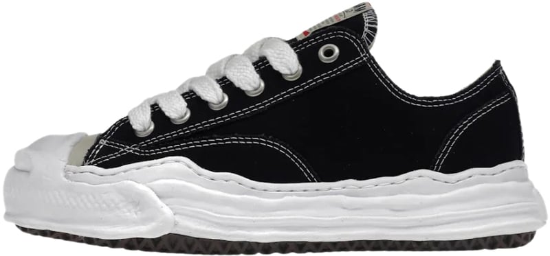 Maison Mihara Yasuhiro Hank OG Sole Canvas Low 'Zwart'