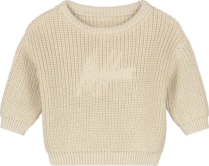 Malelions Baby Knitted Sweater MB1-AW25-03 beige