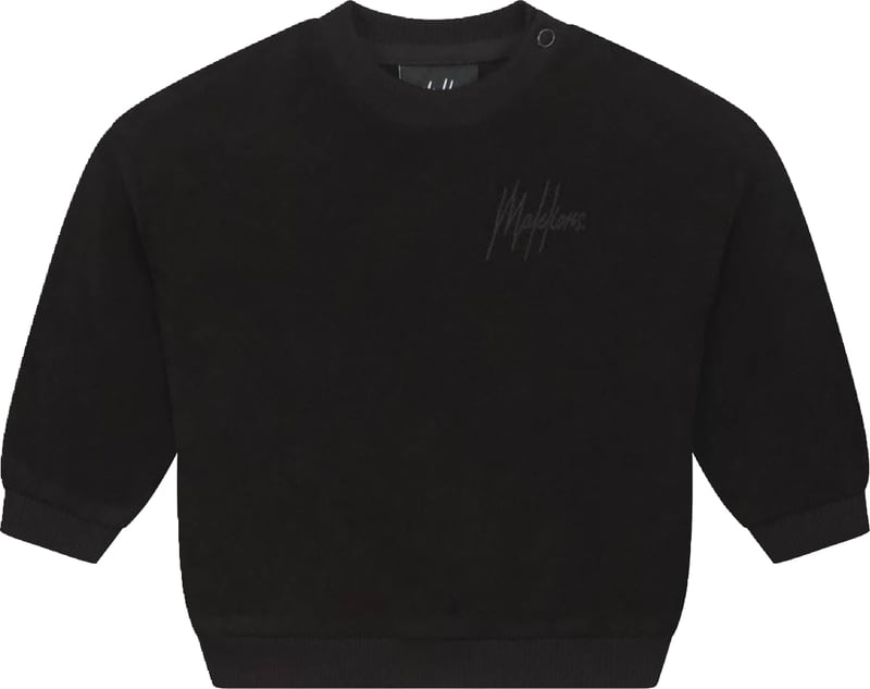 Malelions Baby Towelling sweater MB1-AW25-05 Black