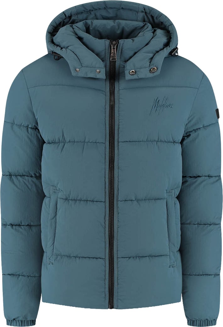 Malelions Donn Puffer Jacket MM2-AW25-14 Blue slate