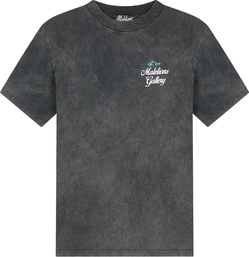 Malelions Gallery T-Shirt MM2-AW25-31 Acid Wash