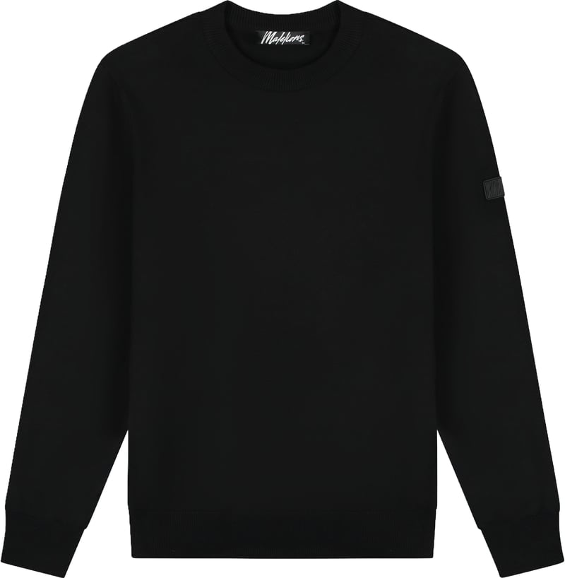 Malelions Knitted Crewneck MM1-PS25-02 Black