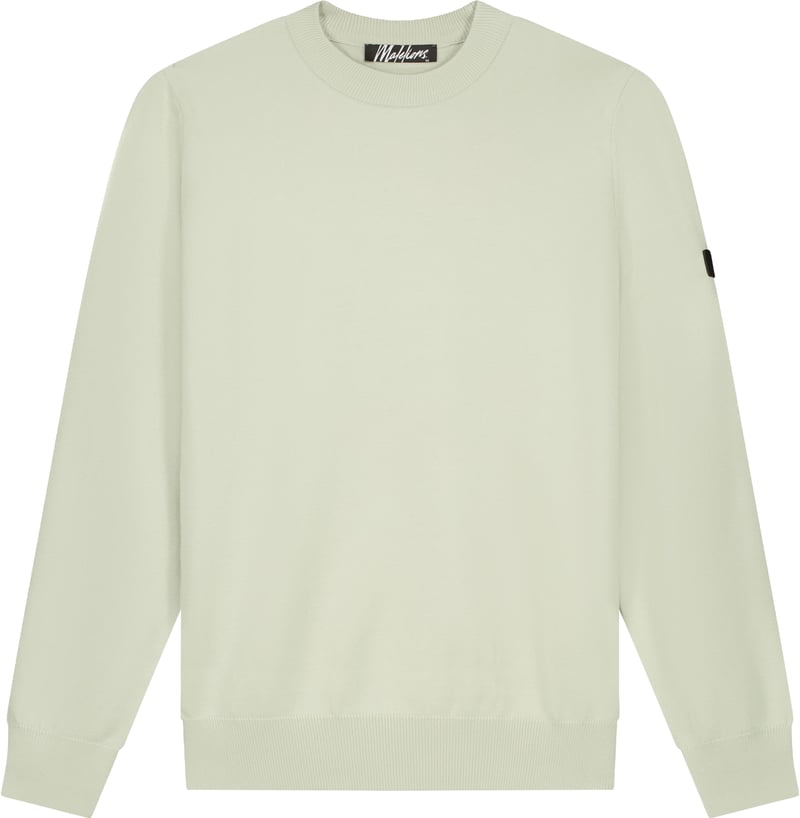 Malelions Knitted Crewneck MM1-PS25-02 Pale Aqua