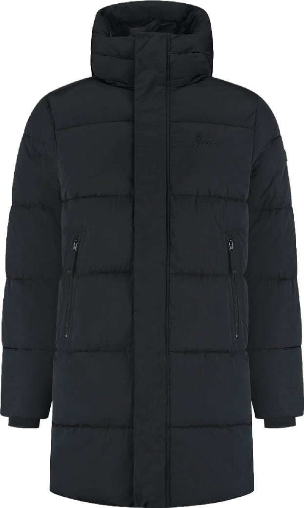 Malelions Mid Length Puffer Jacket MM2-AW25-43 Black