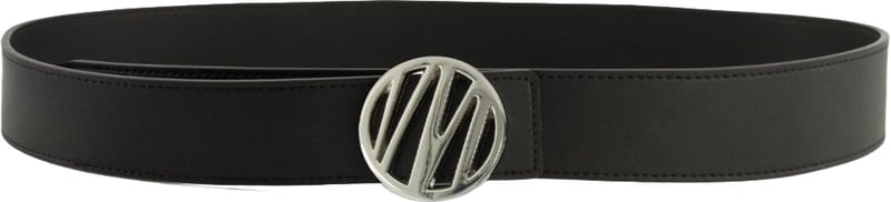 Malelions Monogram Belt A1-PS23-03 Silver