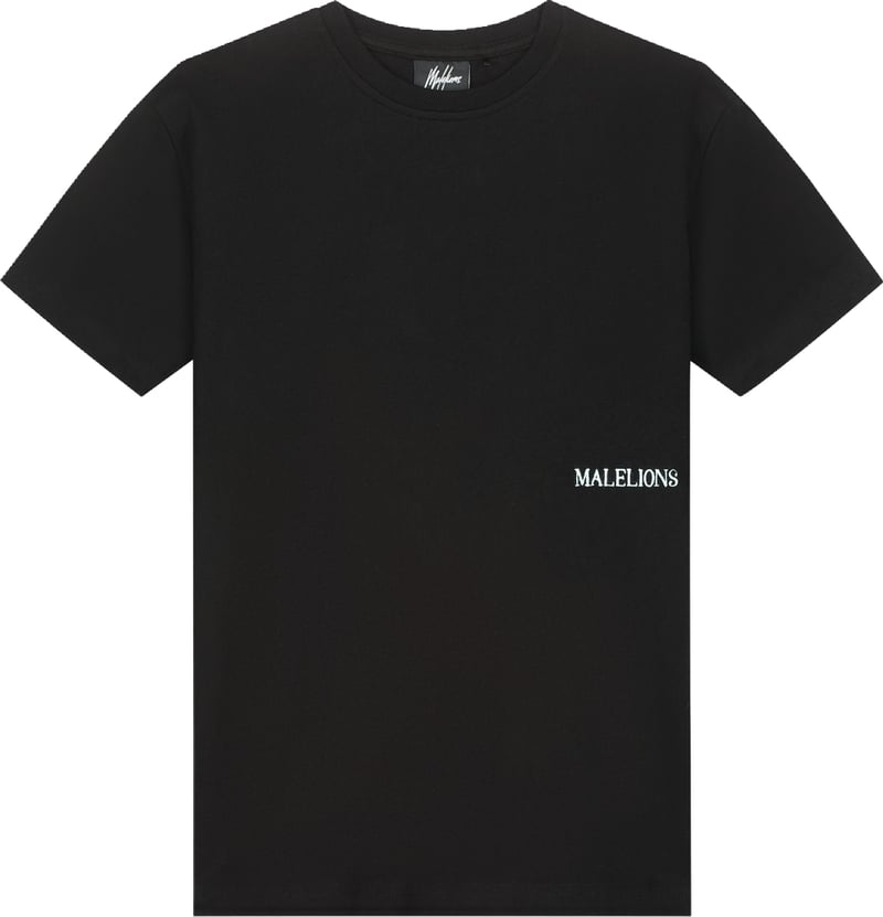Malelions Relaxed Lago T-Shirt MJB30026019 Black 49001