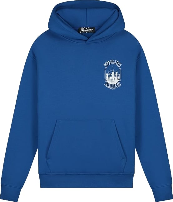 Malelions Skyline Hoodie MM2-AW24-61 Cobalt/white