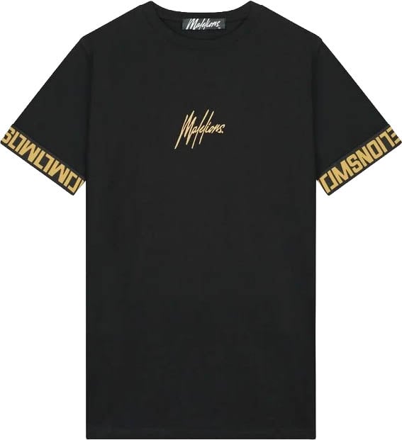 Malelions Venetian T-Shirt MM1-HS23-09 Black/Gold