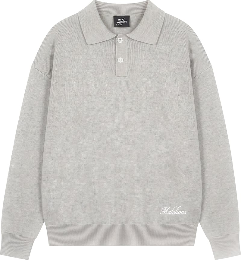 Malelions Junior Knitted Script Polo