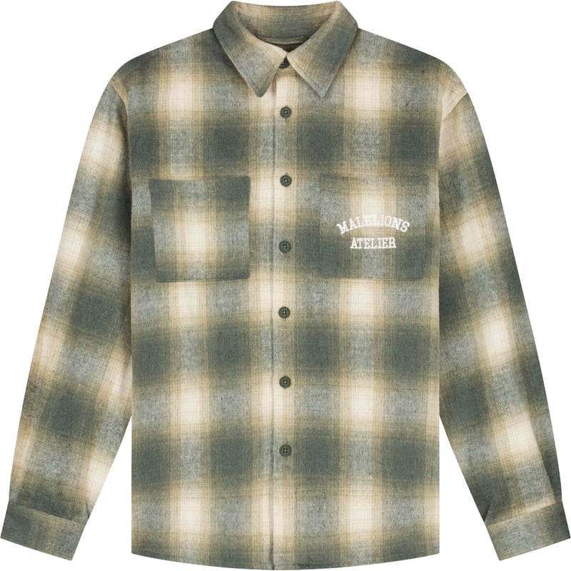Malelions Men Atelier Flannel Shirt