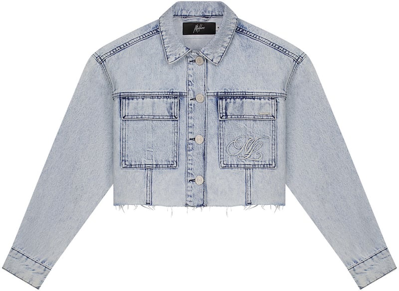 Malelions Women Cropped Denim Jacket