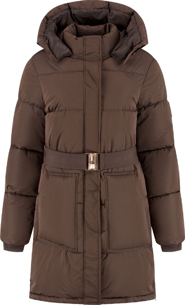 Malelions Women Emblem Mid Length Puffer Jacket