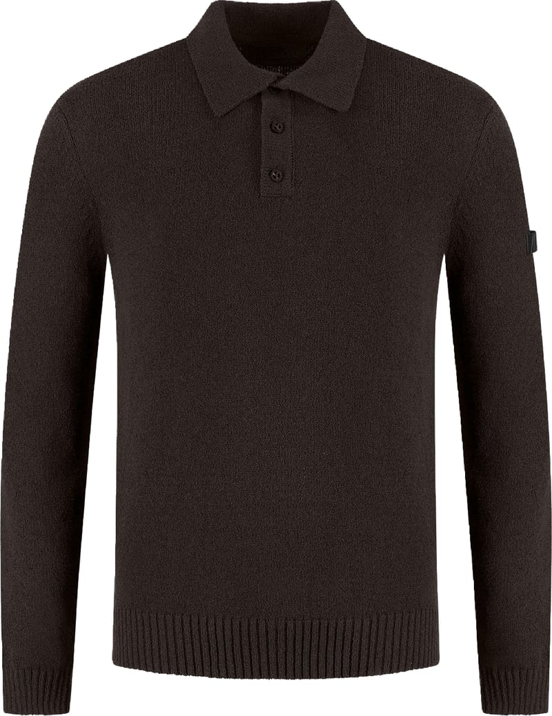 Malelions Premium Knitted Bouclé Longsleeve Polo