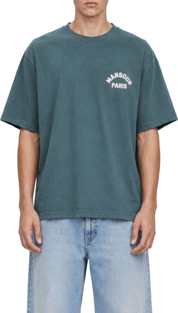 Paris College T-shirt Vintage Green