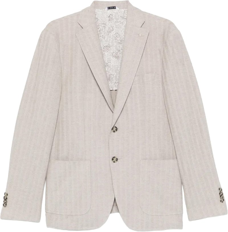 blazer tricot beige