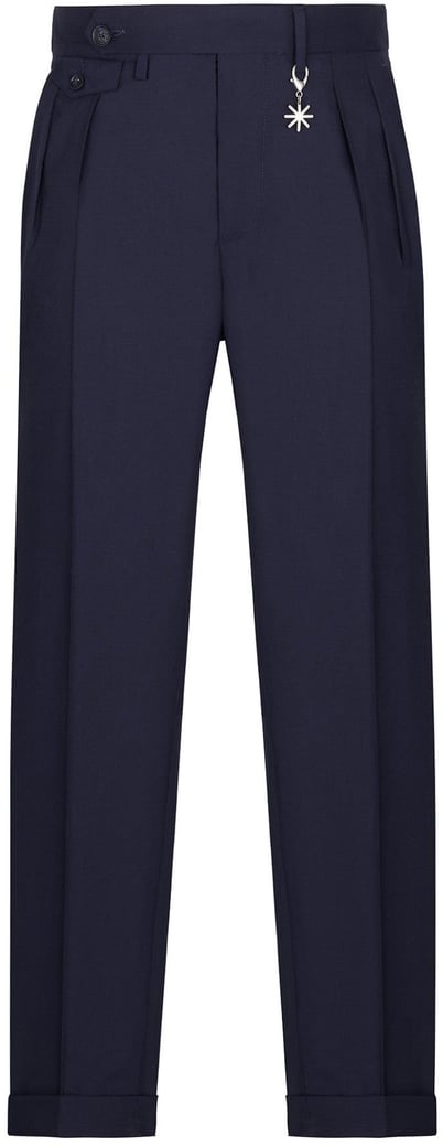 broek linnen navy