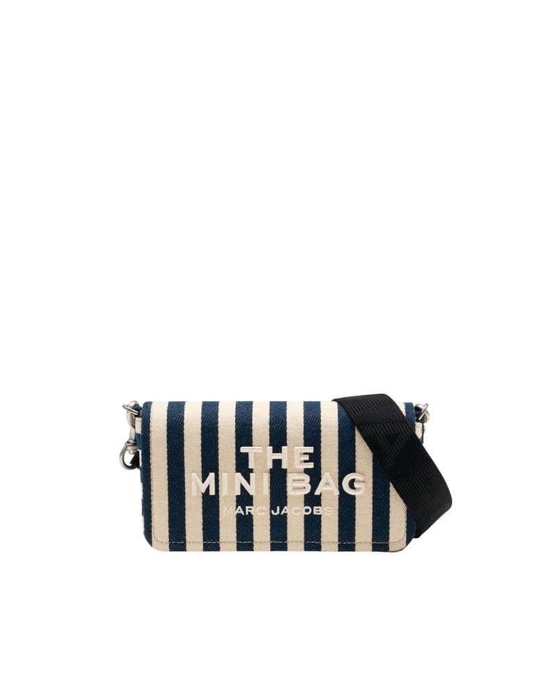 Blue Sea Striped Canvas Mini Shoulder Bag