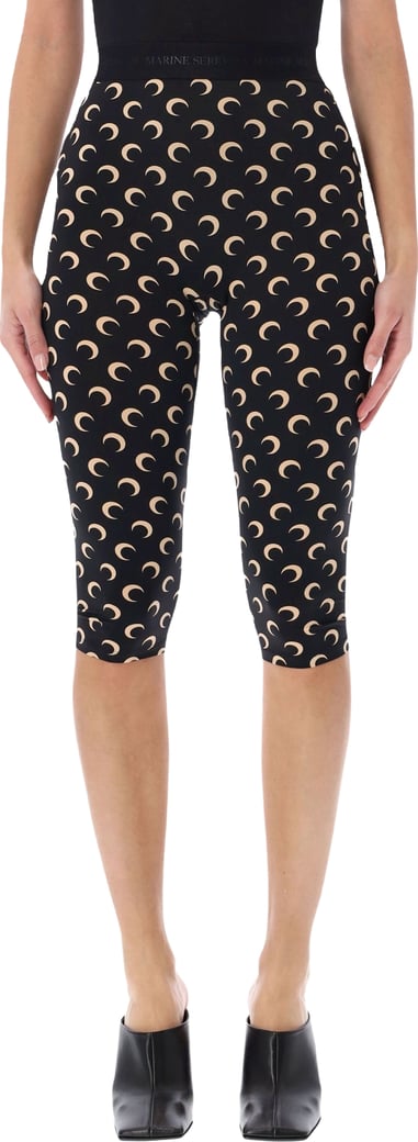 Classic Moon Capri Leggins Inverse Tan Black
