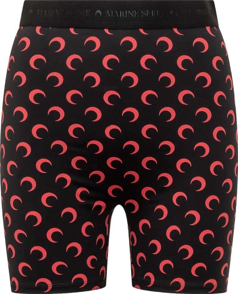 Shorts Ciclista con Stampa Moon