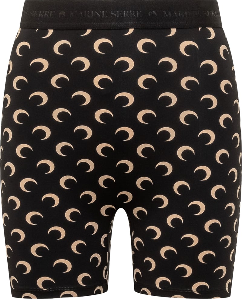 Shorts Ciclista con Stampa Moon