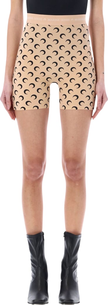 Classic Moon Biker Short Marrone