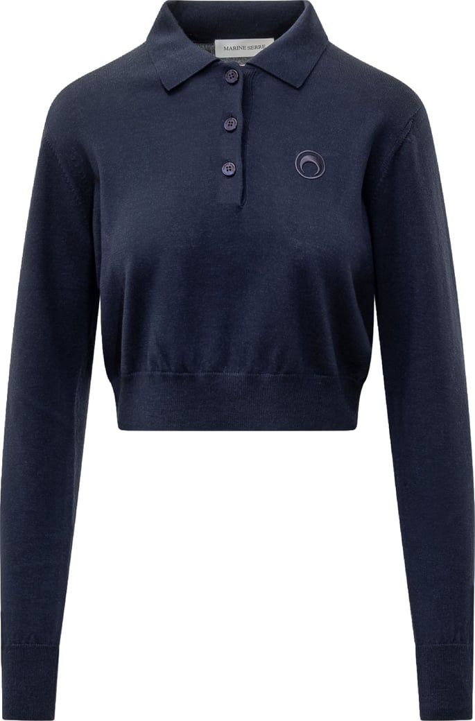 Polo Cropped in Lana Merino