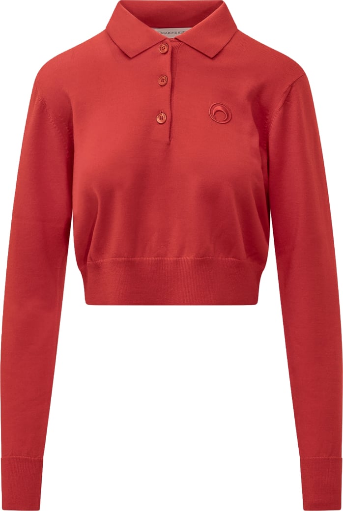 Polo Cropped in Lana Merino
