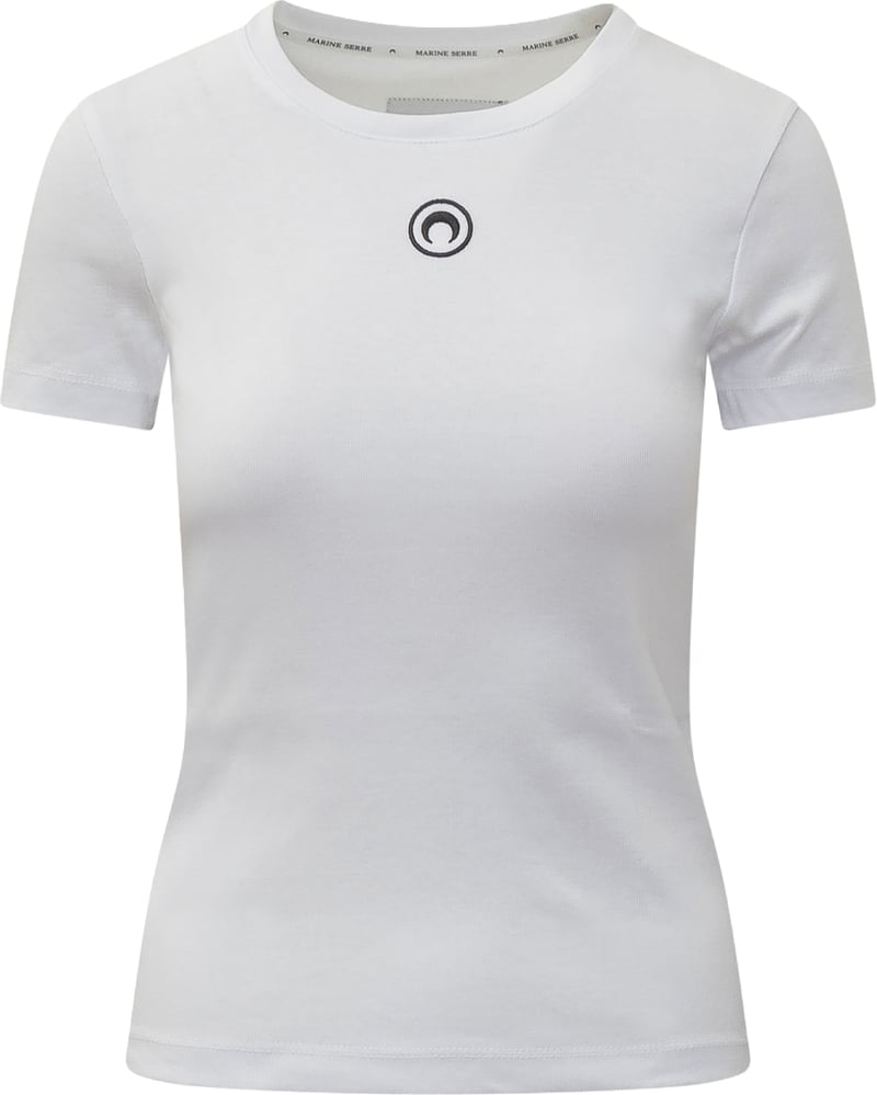 T-Shirt con Logo Moon Ricamato