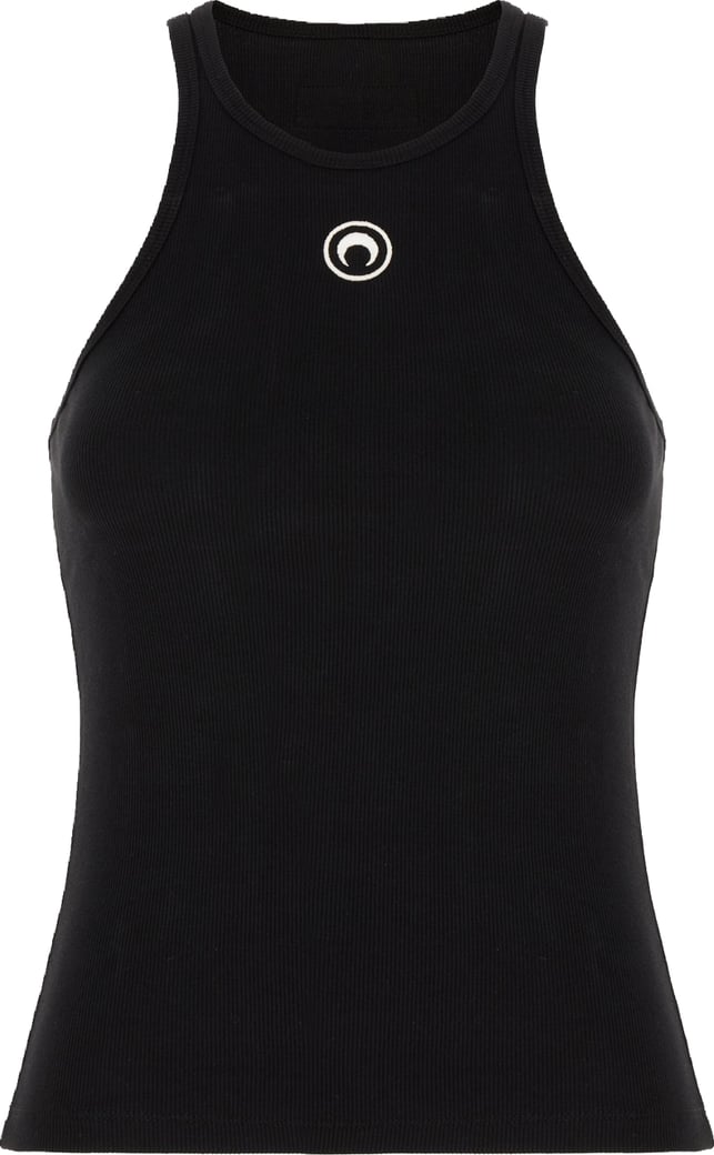 Marine Serre Black cotton top