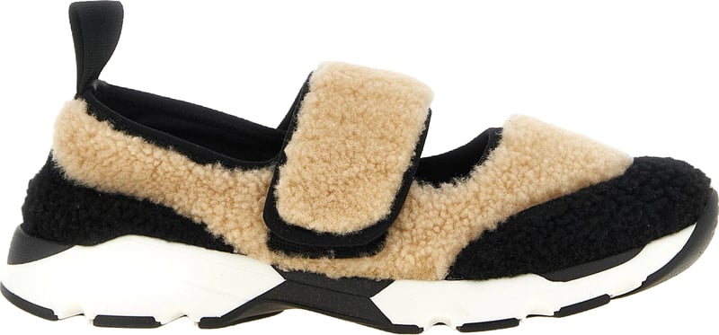 Marni Mary Jane Fur Sneakers