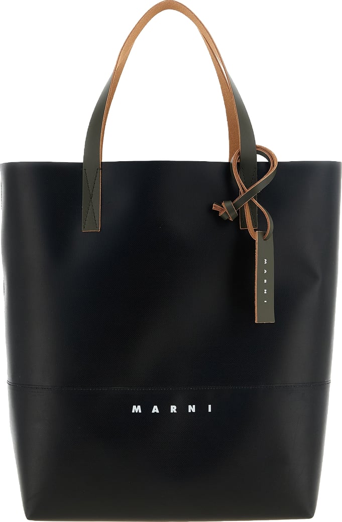 Marni Black Polyester Tote Bag